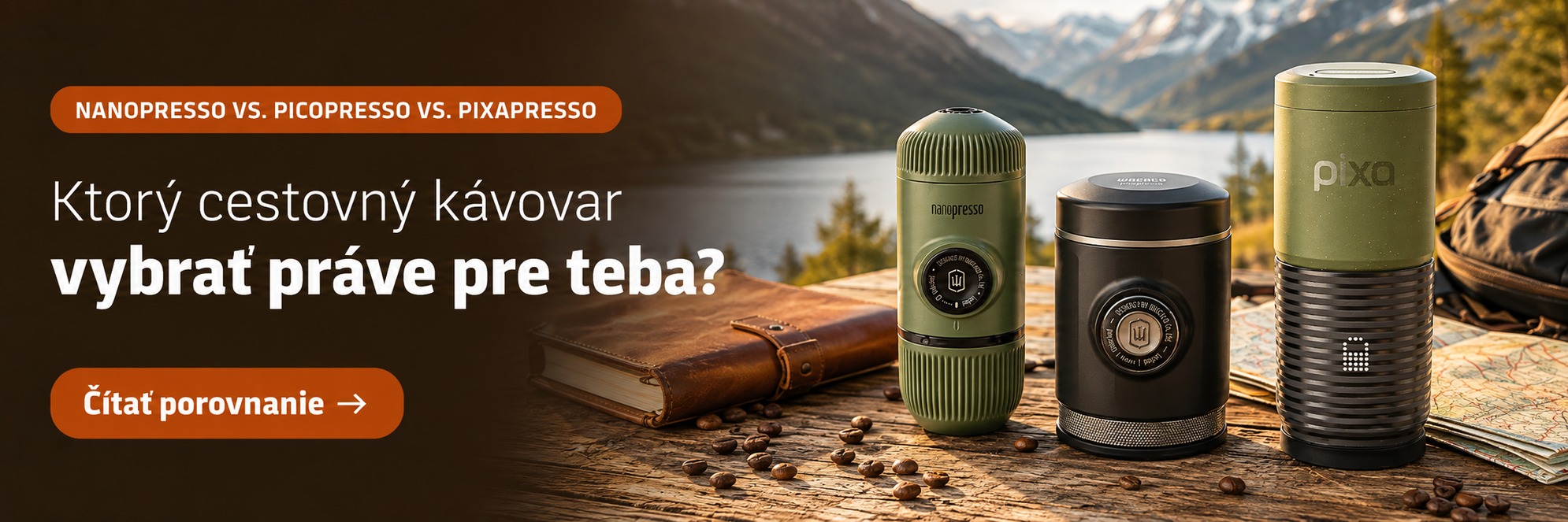 Nanopresso vs. Picopresso vs. Pixapresso - porovnanie cestovných kávovarov Wacaco