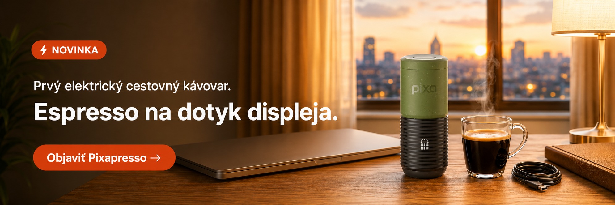Wacaco Pixapresso - prvý elektrický cestovný kávovar